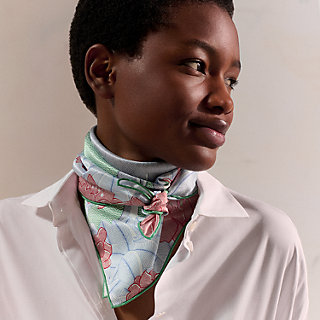 ⑦Hermès Effondées d'un jour スカーフ ivresse-au-vent-scarf-70--